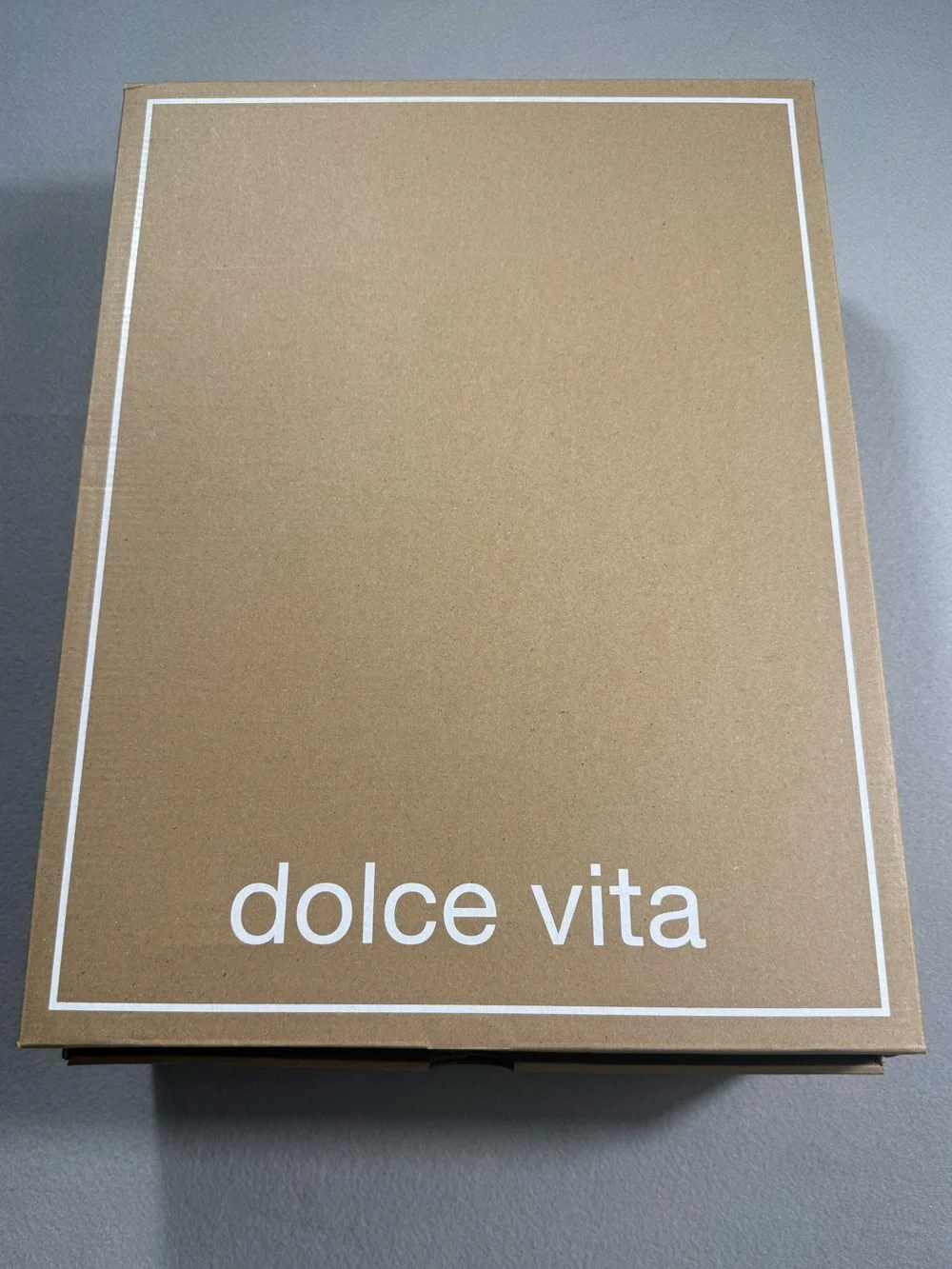 Dolce Vita 7.5 Dark Brown Suede Raylin Western Boot 2.5” Block Heel Gold Accent